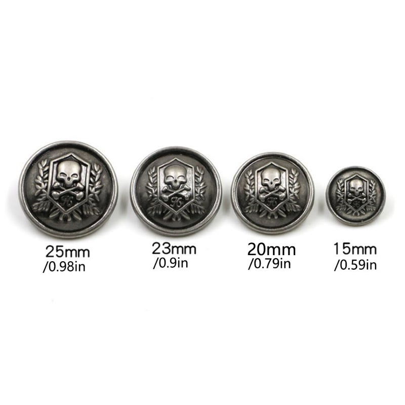 KENDANY 14 Piece Metal Blazer Button Set - for Blazer, Suits, Sport Coat, Uniform, Jacket (Gold 15mm 20mm) - Image 4